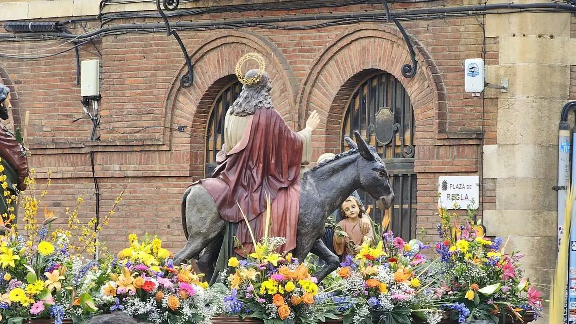 procesi&oacute;n de la Bendici&oacute;n de los Ramos que organiza la Junta Mayor de Samana Santa de Le&oacute;n