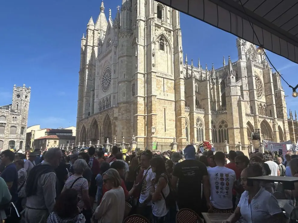 Fotograf&iacute;as de la manifestaci&oacute;n en Le&oacute;n contra la gesti&oacute;n de los incendios. Im&aacute;genes: Hugo Garc&iacute;a Gonz&aacute;lez | Le&oacute;n 24 Horas