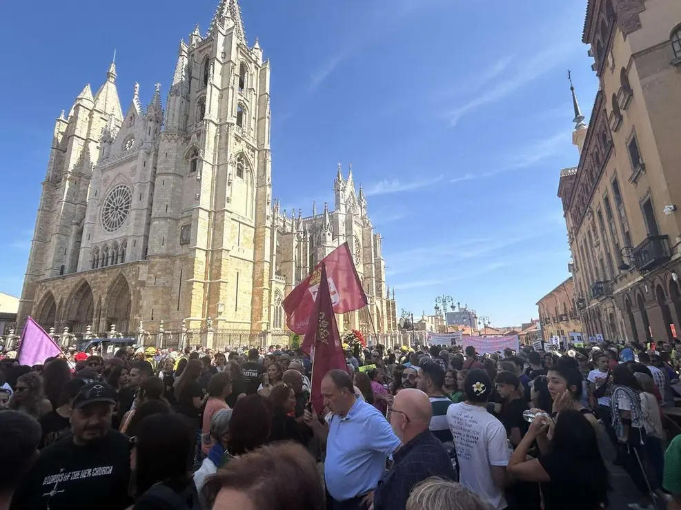 Fotograf&iacute;as de la manifestaci&oacute;n en Le&oacute;n contra la gesti&oacute;n de los incendios. Im&aacute;genes: Hugo Garc&iacute;a Gonz&aacute;lez | Le&oacute;n 24 Horas