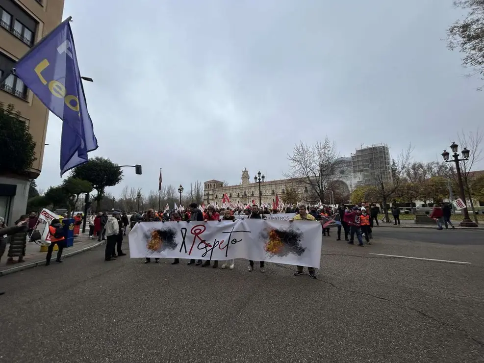 Manifestaci&oacute;n de la plataforma &lsquo;Respeto&rsquo;. Hugo Garc&iacute;a. Le&oacute;n 24 Horas.