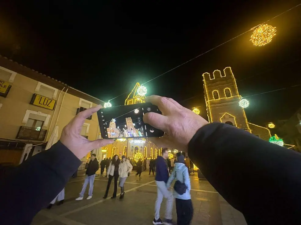 Luces de Navidad de La Ba&ntilde;eza. Le&oacute;n 24 horas.