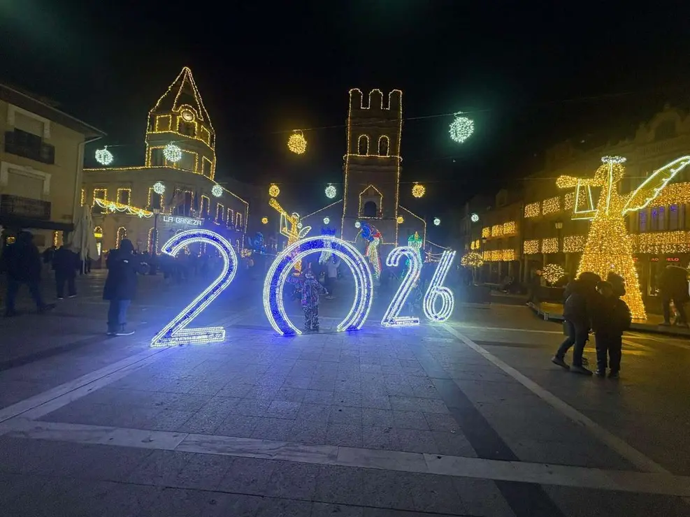 Luces de Navidad de La Ba&ntilde;eza. Le&oacute;n 24 horas.