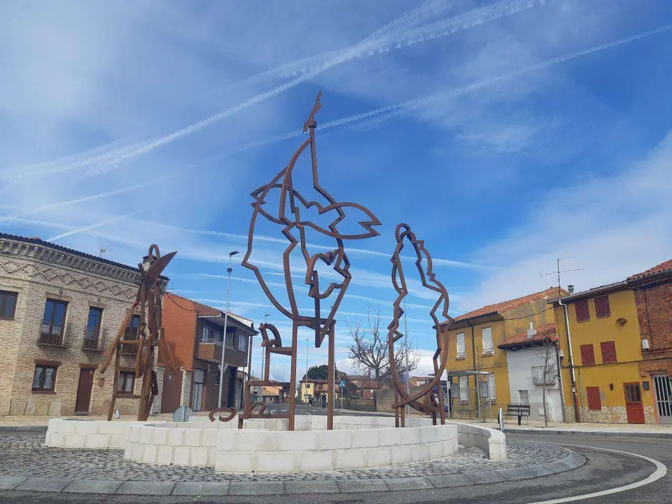 Plaza de Espa&ntilde;a de Armunia. 