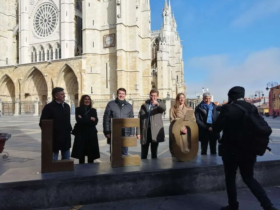 Imagen de archivo de una visita de Feij&oacute;o a Le&oacute;n. | ICAL