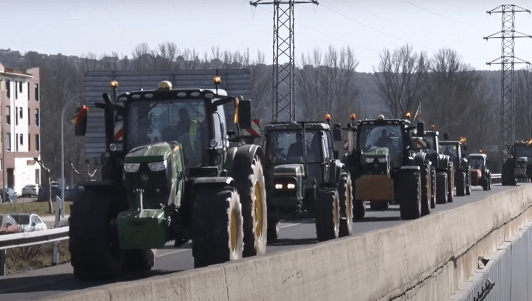 Imagen de archivo de una tractorada.