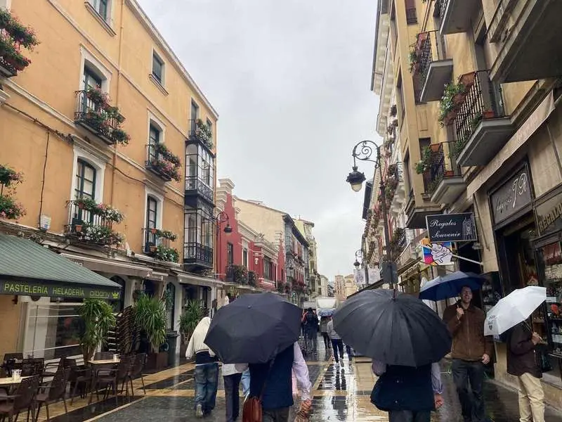 Imagen de archivo de las lluvias de los &uacute;ltimos d&iacute;as en Le&oacute;n. | Le&oacute;n24horas