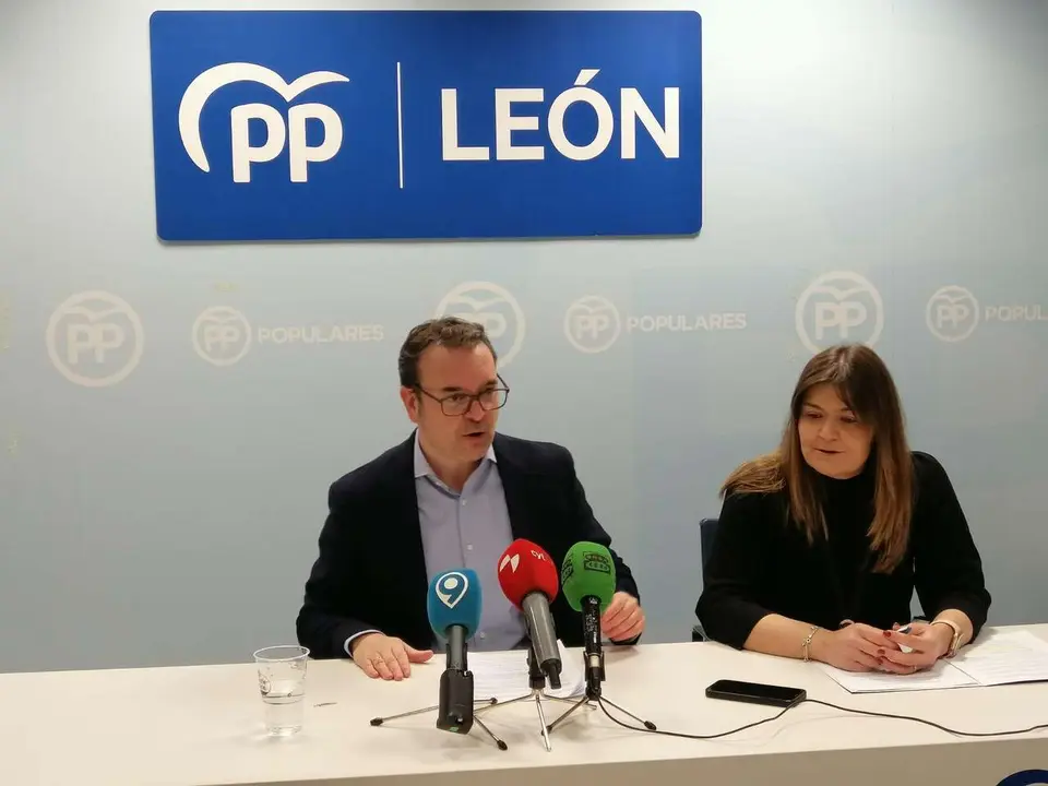 El abogado leon&eacute;s Ricardo Gavilanes, en una imagen de archivo de una rueda de prensa del PP de Le&oacute;n.