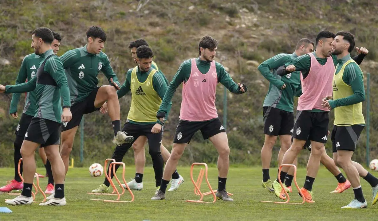 Entrenamiento de la SD Ponfefrradina previo al derbi de los Ancares ante el Lugo. / SD PONFERRADINA 