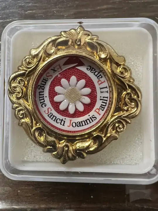 Imagen de la reliqu&iacute;a de San Juan Pablo II.