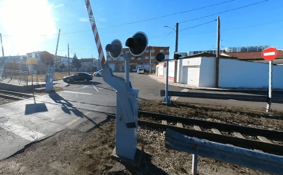 Paso a nivel en Villaquilambre
