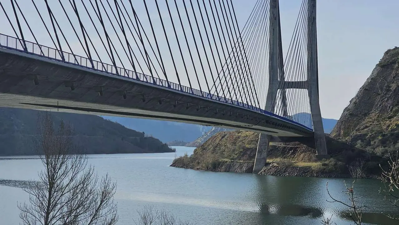 Embalse de Barrios de Le&oacute;n (Le&oacute;n) este mi&eacute;rcoles. / LEON24HORAS