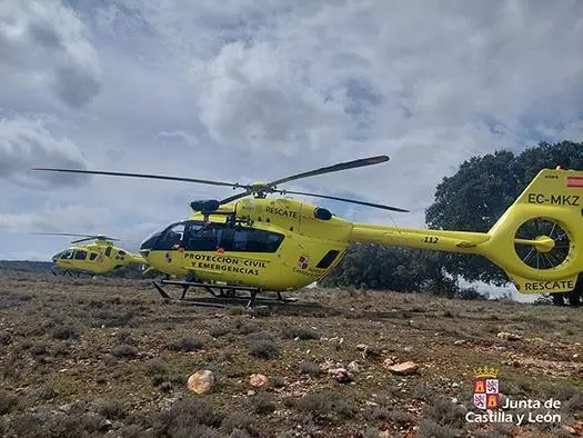 Rescate helic&oacute;ptero Junta de Castilla y Le&oacute;n