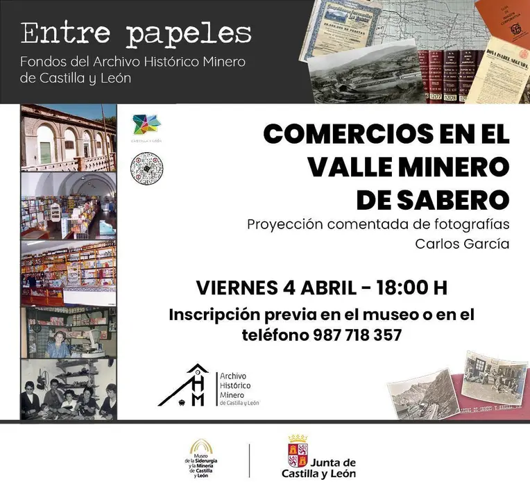 &lsquo;Entre papeles&rsquo; Comercios en el Valle Minero de Sabero