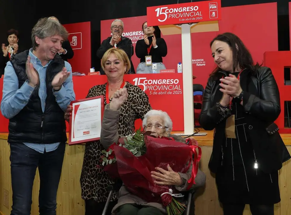 Acto de clausura del XV Congreso Provincial del PSOE de Palencia. / BR&Aacute;GIMO / ICIAL