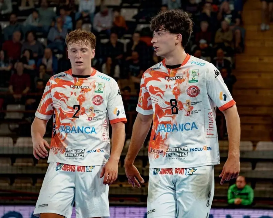 Lindqvist y Dario Sanz. / ADEMAR
