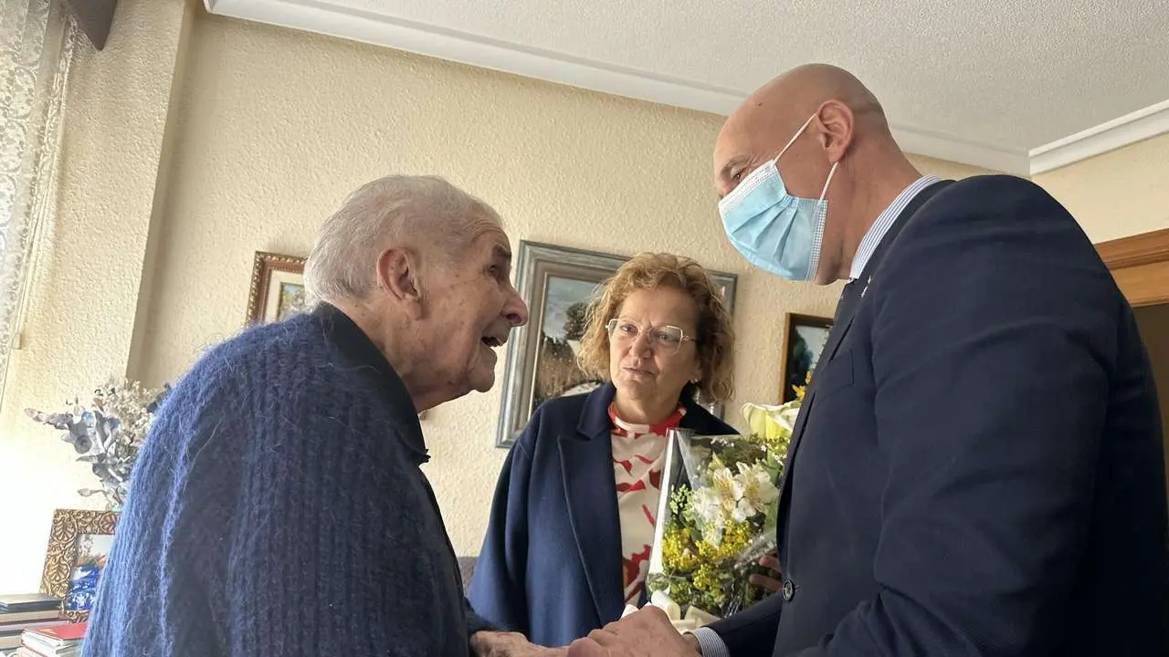 &Aacute;ngel Reyero, el vecino m&aacute;s longevo de Le&oacute;n con casi 106 a&ntilde;os
