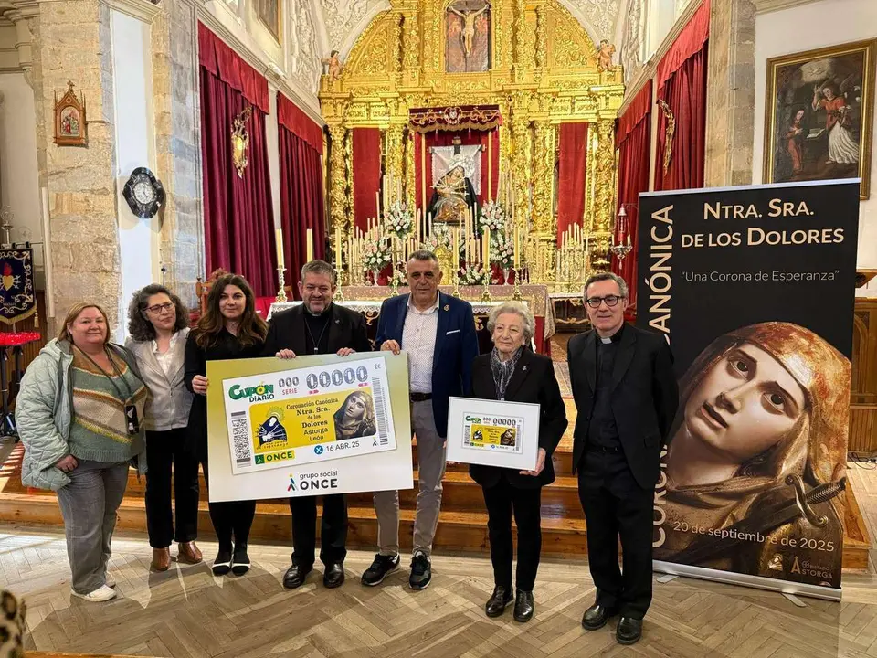 ICAL. El cup&oacute;n de la ONCE difunde la Coronaci&oacute;n Can&oacute;nica de Ntra. Sra. de los Dolores de Astorga