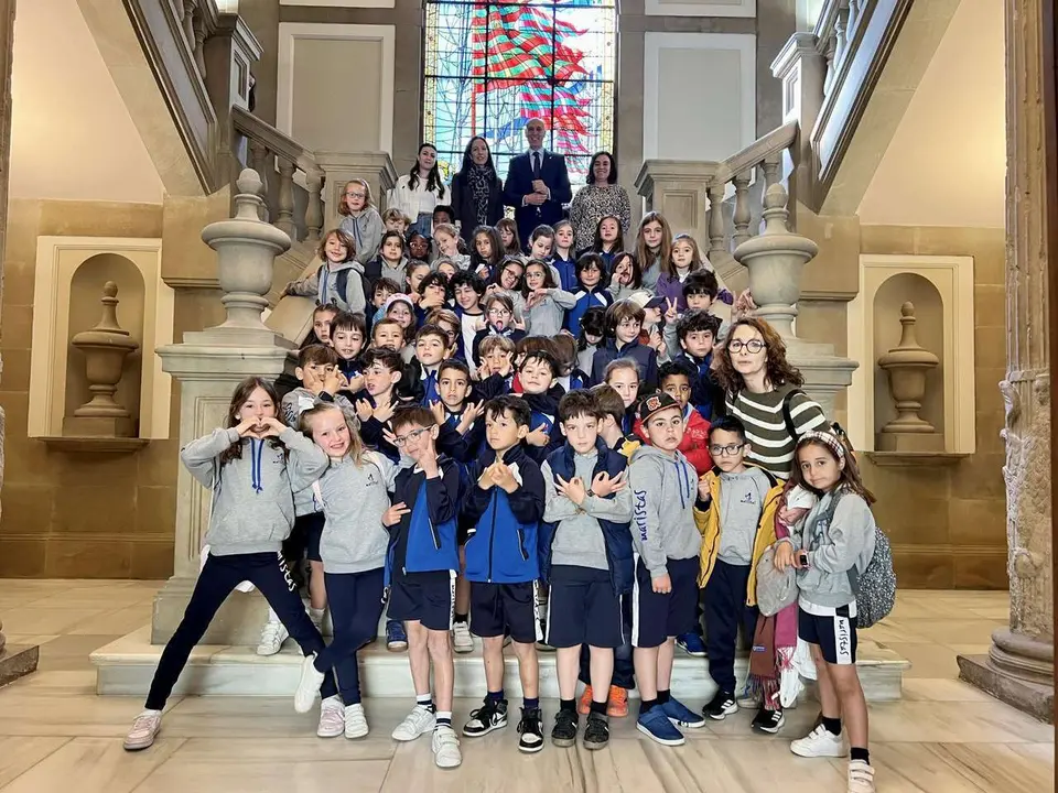 El Colegio Maristas visita el Ayto Le&oacute;n