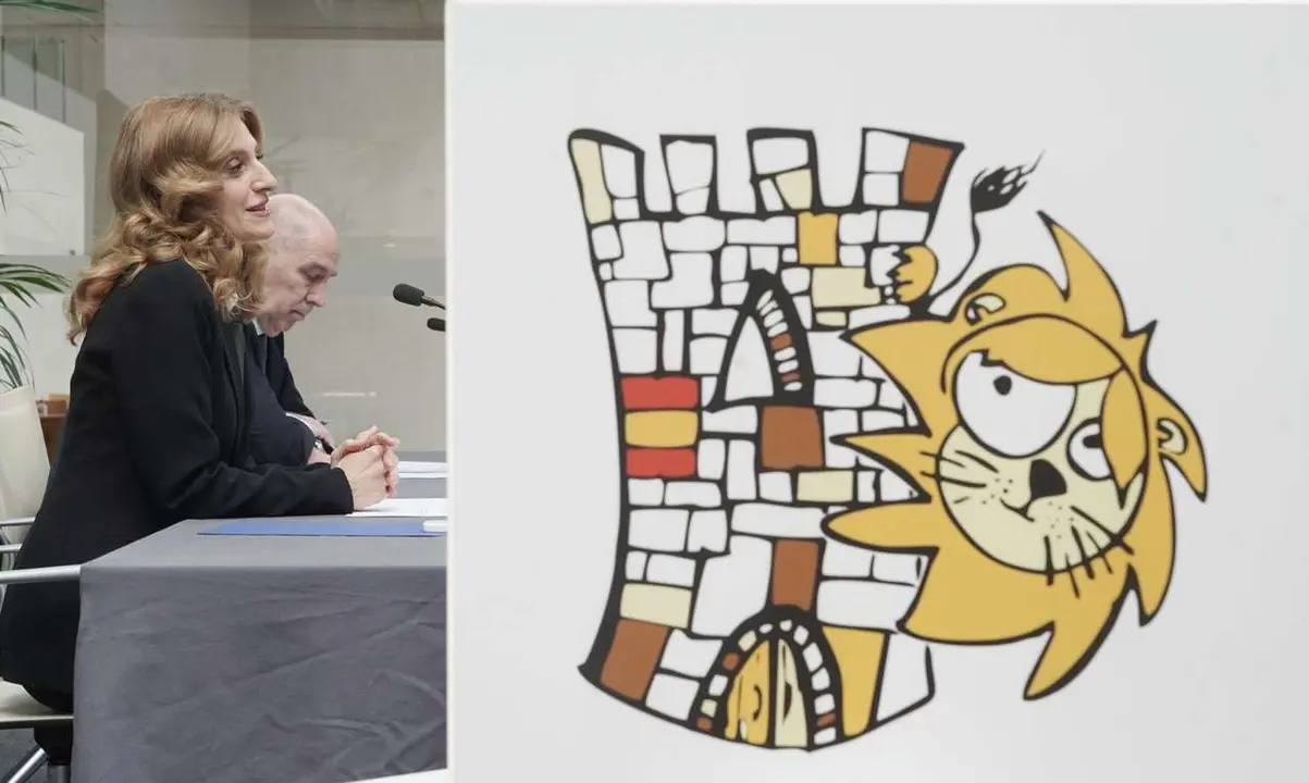 Los viceconsejeros de Acci&oacute;n Cultural, Mar Sancho, y de Econom&iacute;a y Competitividad, Carlos Mart&iacute;n Tobalina, presentan la participaci&oacute;n de la Junta de Castilla y Le&oacute;n en la Exposici&oacute;n Universal 2025 de Osaka. / ICAL