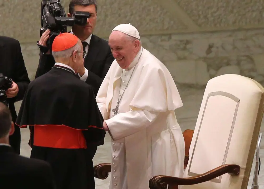 Rub&eacute;n Chac&oacute;n. ICAL. Su Santidad el Papa Francisco celebra una audiencia general en el que recibe al alcalde de Valladolid, &Oacute;scar Puente, y al arzobispo de la Di&oacute;cesis vallisoletana, Ricardo Bl&aacute;zquez