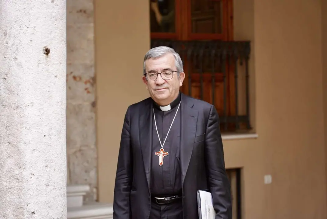Miriam Chac&oacute;n. ICAL. El Arzobispo de Valladolid y presidente de la Conferencia Episcopal Espa&ntilde;ola, Luis Arg&uuml;ello, comparece tras el fallecimiento del Papa Francisco.