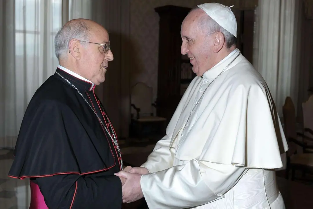 ICAL. El arzobispo de Valladolid, Ricardo Bl&aacute;zquez, mantiene un encuentro con el papa Francisco