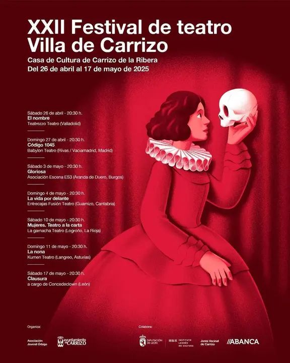 Cartel anunciador del Festival de Teatro de Carrizo