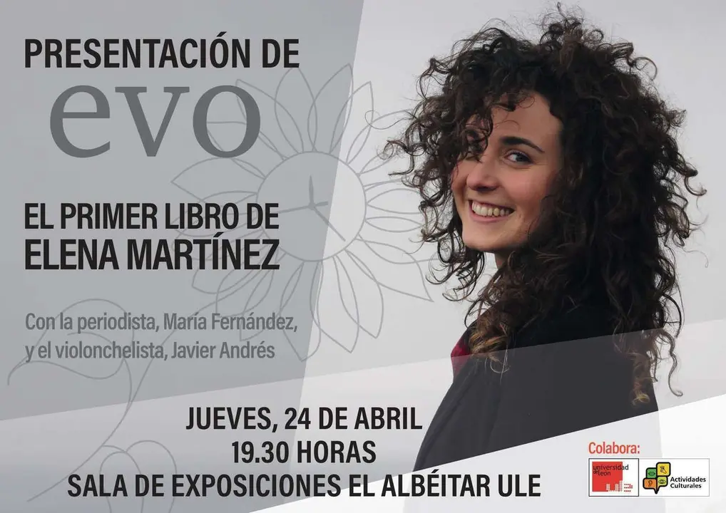 Presentaci&oacute;n de Evo, el primer libro de Elena Mart&iacute;nez