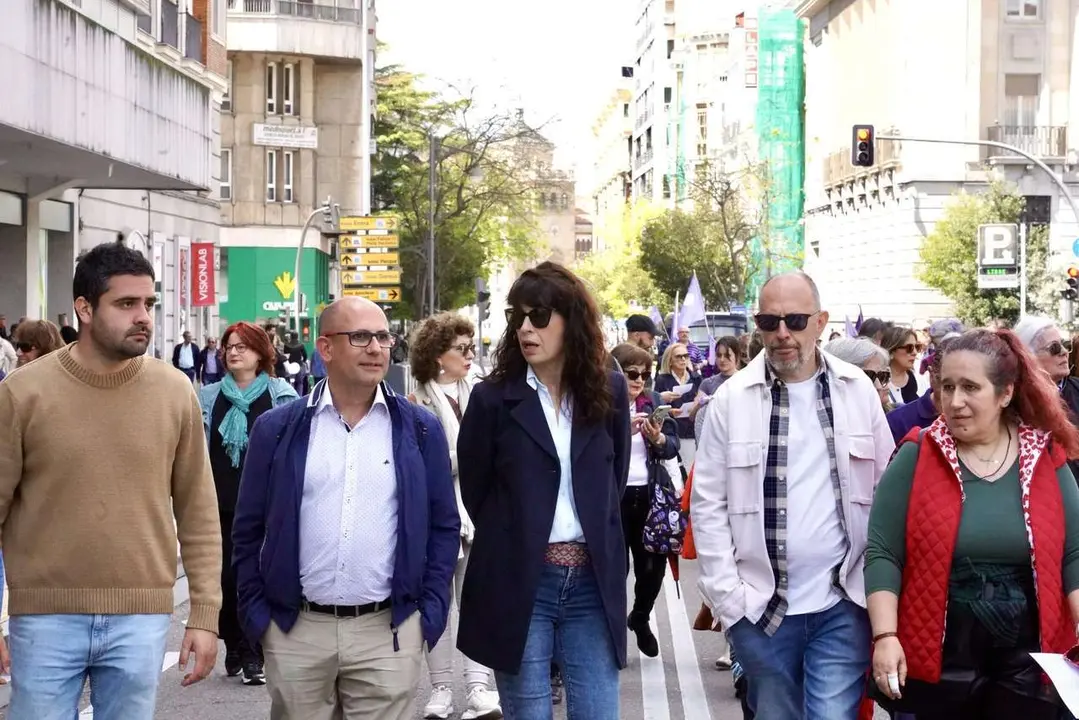 Miriam Chac&oacute;n. ICAL. Manifestaci&oacute;n del 1 de Mayo en Valladolid