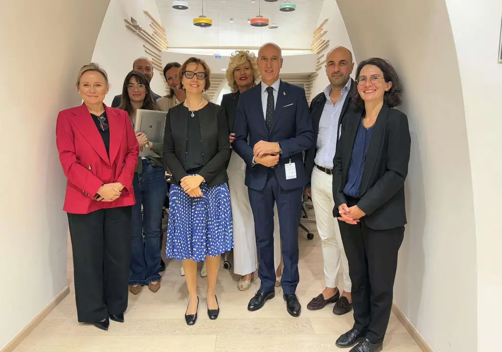 Recepci&oacute;n de representantes de la FAO al alcalde de Le&oacute;n en Roma.