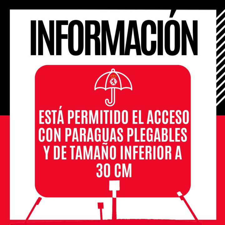 El famoso aviso del paraguas