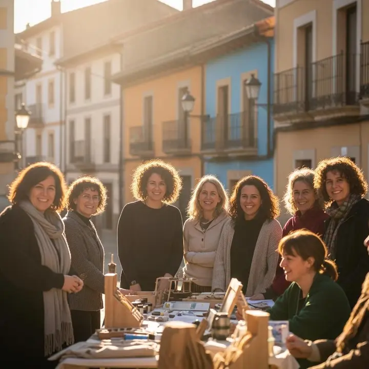Mujeres rurales. Imagen creada por IA. Le&oacute;n24horas. 