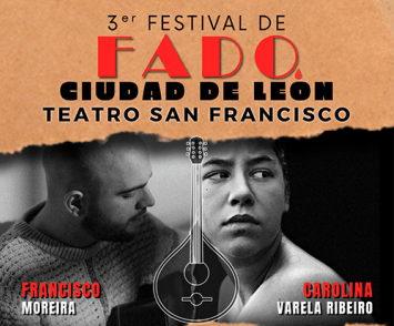 Cartel anunciador del 3&ordm; Festival de Fado Ciudad de Le&oacute;n