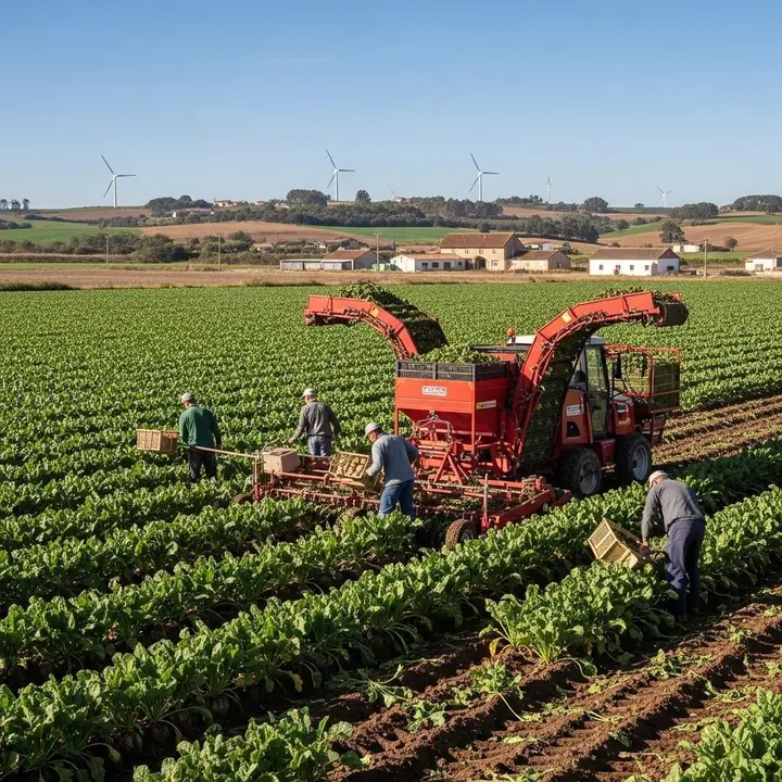 Agricultores trabajando en el campo. | LE&Oacute;N24HORAS