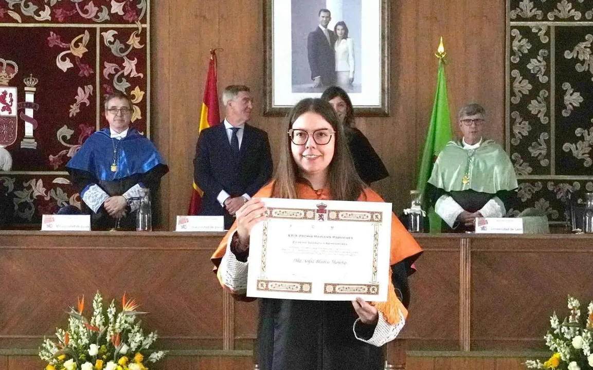 Sof&iacute;a Blanco Moreno, ganadora del Premio Mariano Rodr&iacute;guez para j&oacute;venes investigadores en la XXIX edici&oacute;n de la Fundaci&oacute;n Carolina Rodr&iacute;guez