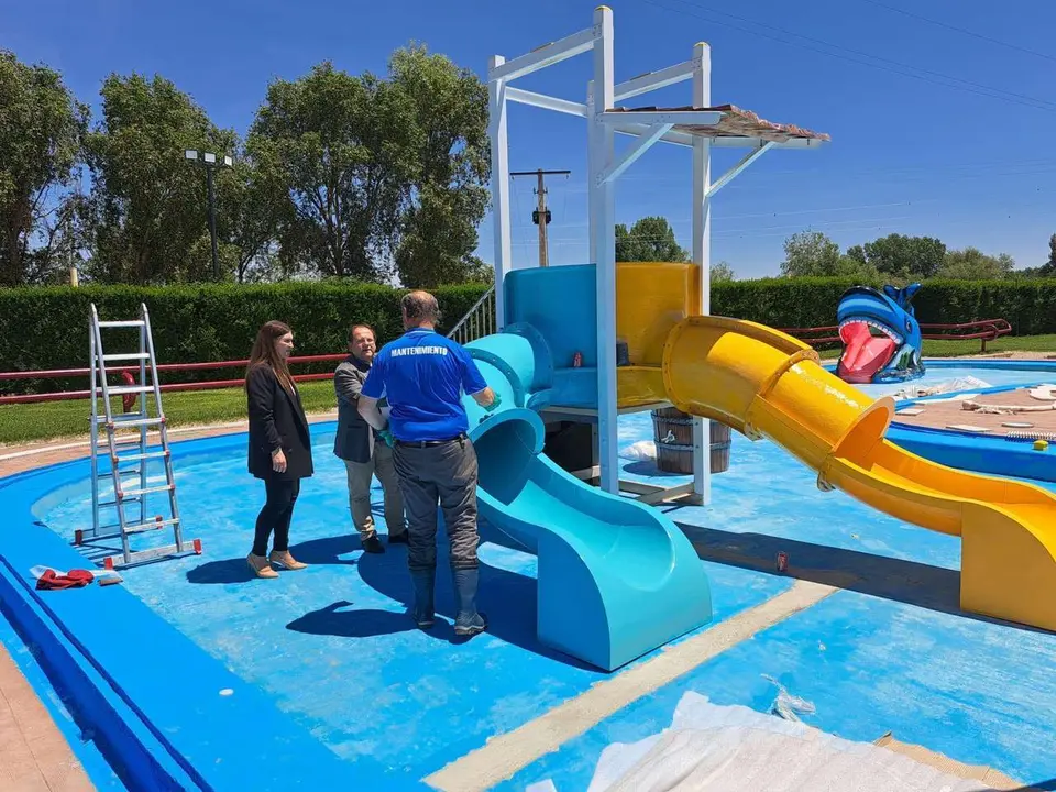 Mejoras en la piscina de La Bañeza