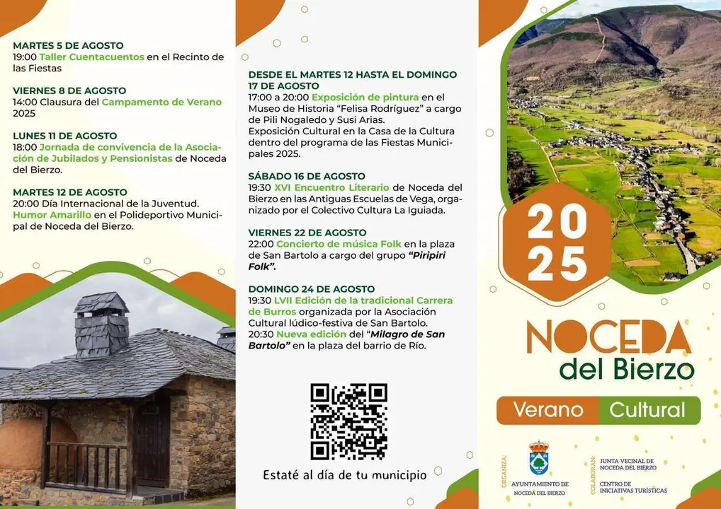 La programaci&oacute;n cultural de Noceda del Bierzo para este verano.