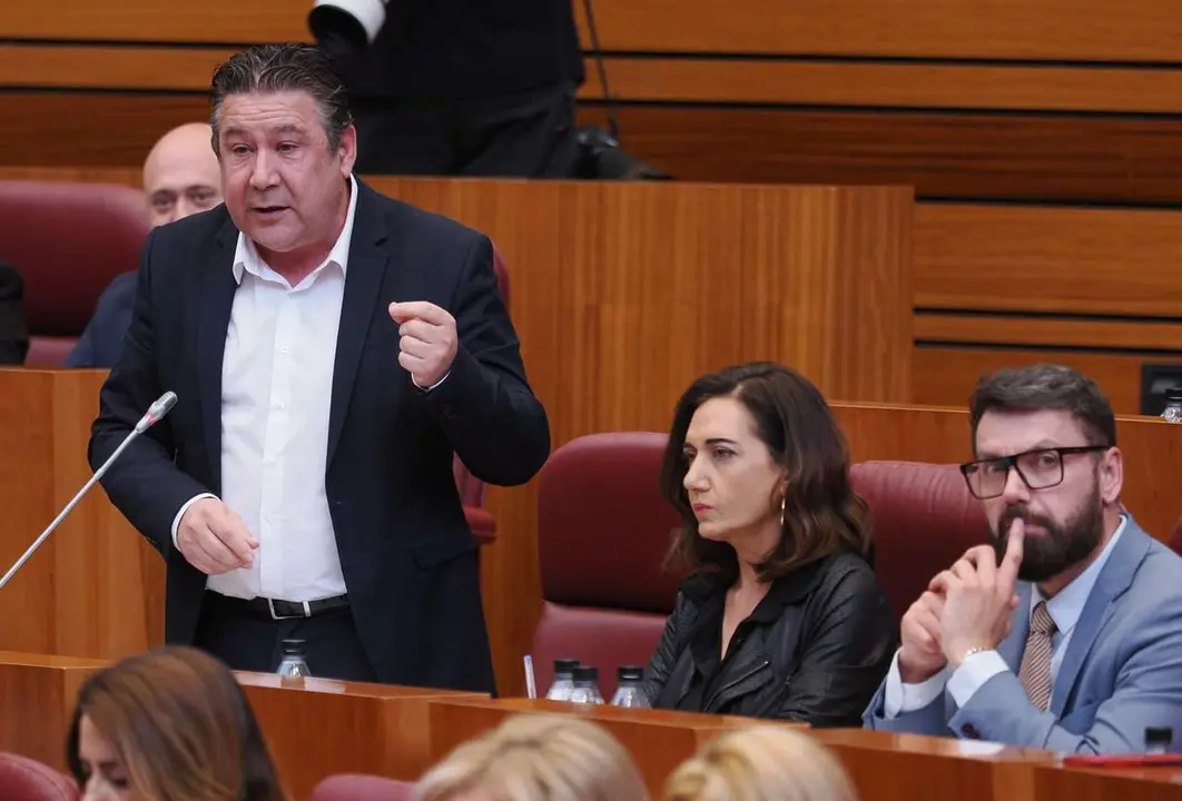 Luis Mariano Santos, portavoz de UPL en las Cortes. 