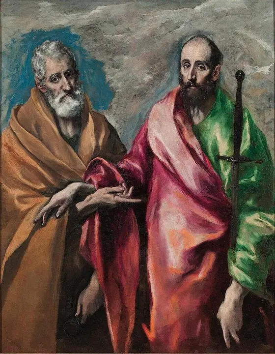 San Pedro y San Pablo. El Greco, 1595. Museo Nacional de Arte de Catalu&ntilde;a