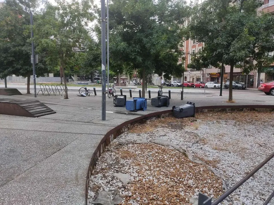 Consecuencias de la tormenta de este jueves en Le&oacute;n. Le&oacute;n24horas. 