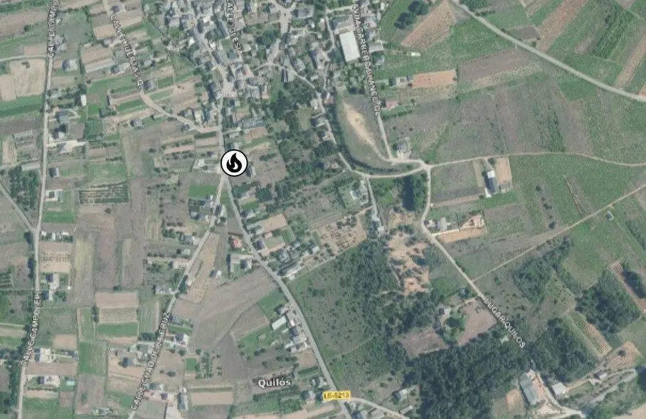 Incendio en Quil&oacute;s