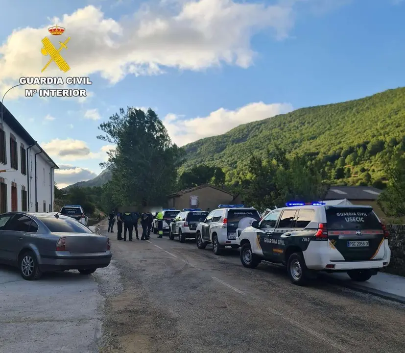Dispositivo de b&uacute;squeda de la Guardia Civil. 