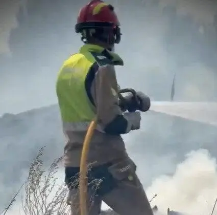 Imagen de archivo de un incendio en la provincia.