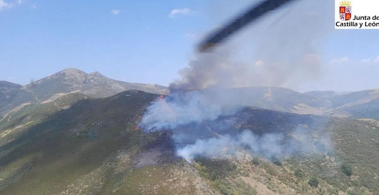 El incendio en Fasgar.