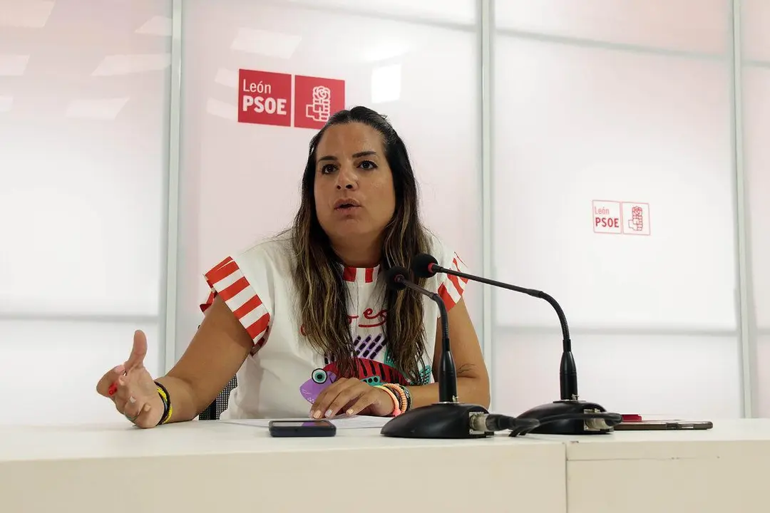 Nuria Rubio (PSOE), en Le&oacute;n. | ICAL