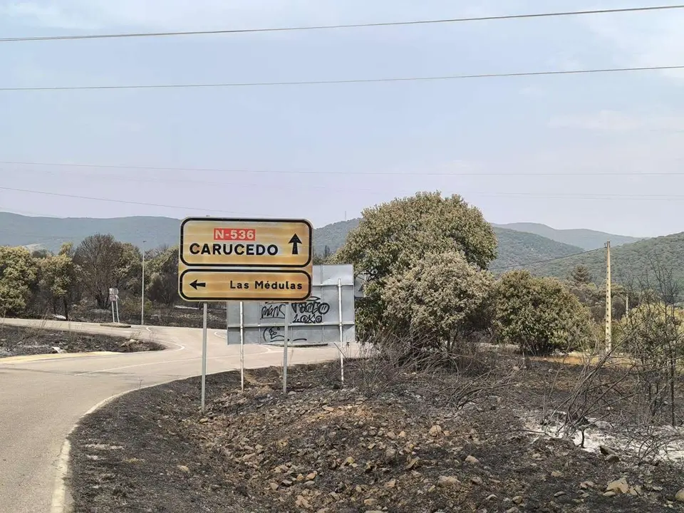 Las M&eacute;dulas, una de las zonas de la comarca berciana que ha sufrido mayor devastaci&oacute;n en los incendios de este verano. | Le&oacute;n24horas