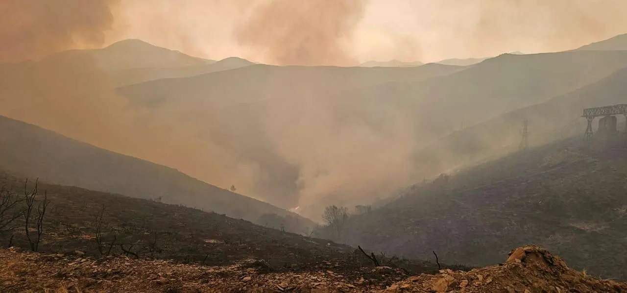 Incendio en Anllares del Sil. | Le&oacute;n24horas