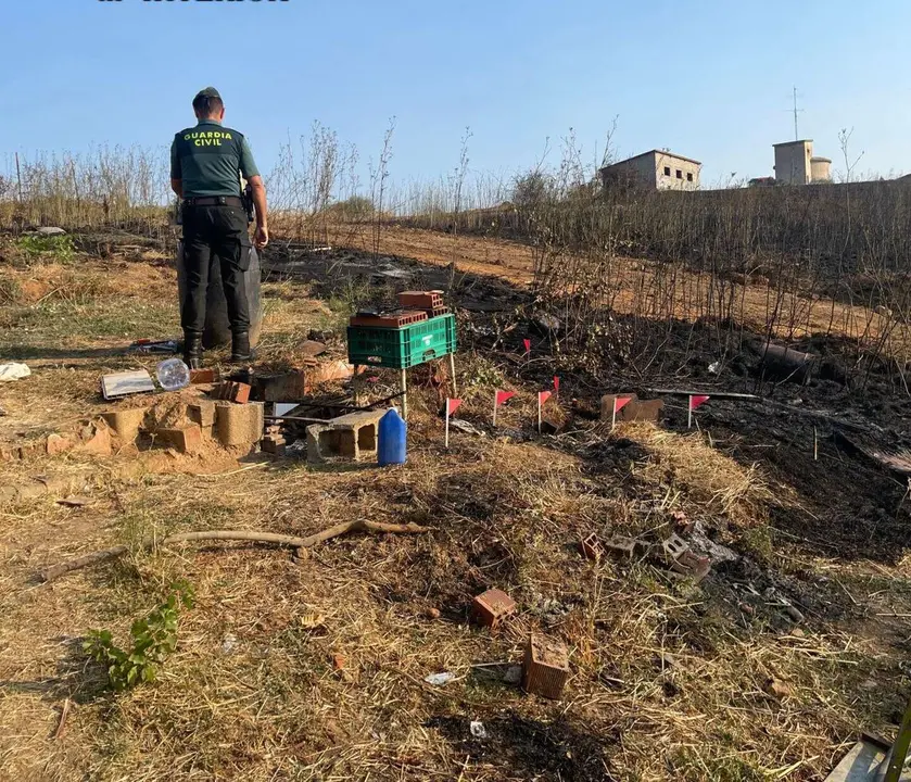 Detenido por el incendio de Molinaseca. Foto: Guard&iacute;a Civil