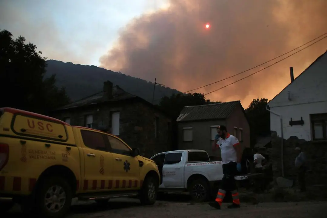 Peio Garc&iacute;a. ICAL. El incendio de Fasgar sigue en fase 2