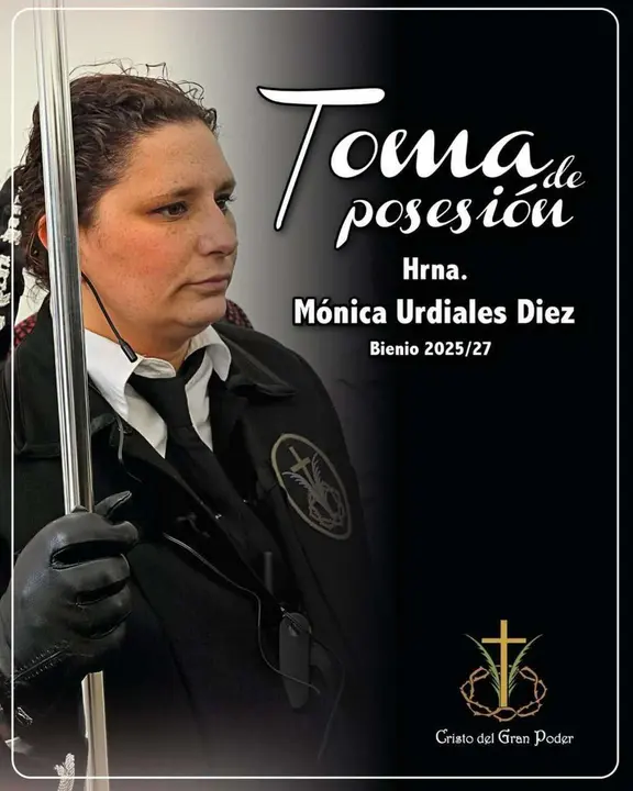 M&oacute;nica Urdiales nueva abadesa Cristo del Gran Poder
